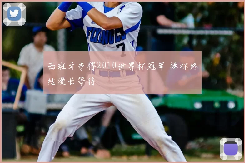 西班牙夺得2010世界杯冠军 捧杯终结漫长等待